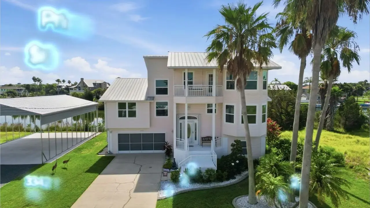 Cover of a price-improved home in Hernando Beach, Florida.
